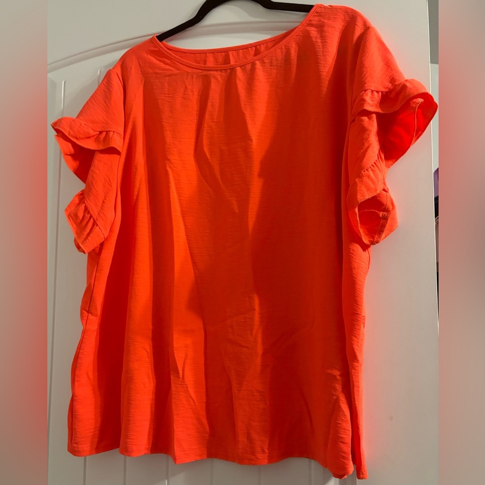 Neon Coral Top